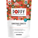 Poppy Handcrafted Popcorn Christmas Confetti Bag – sweet festive holiday popcorn blend, perfect for parties or gifting. Available at Be Charmed