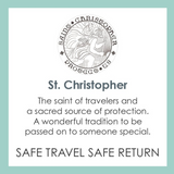 Product Card for Lola St. Christopher Pendant. Available at Be Charmed