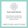 Product Card for a Lola Four Leaf Clover Pendant. Available at Be Charmed