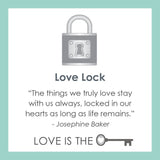 Product card for Lola Love Lock Silver. Available at Be Charmed