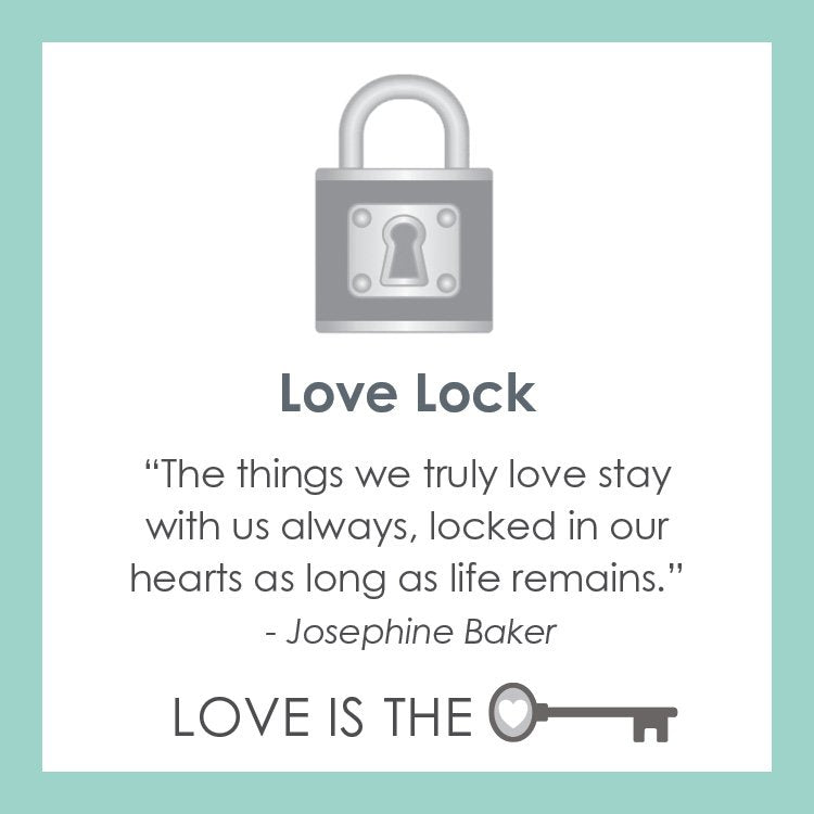 Product card for Lola Love Lock Silver. Available at Be Charmed
