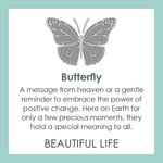 Product card for a Lola Butterfly Pendant. Available at Be Charmed