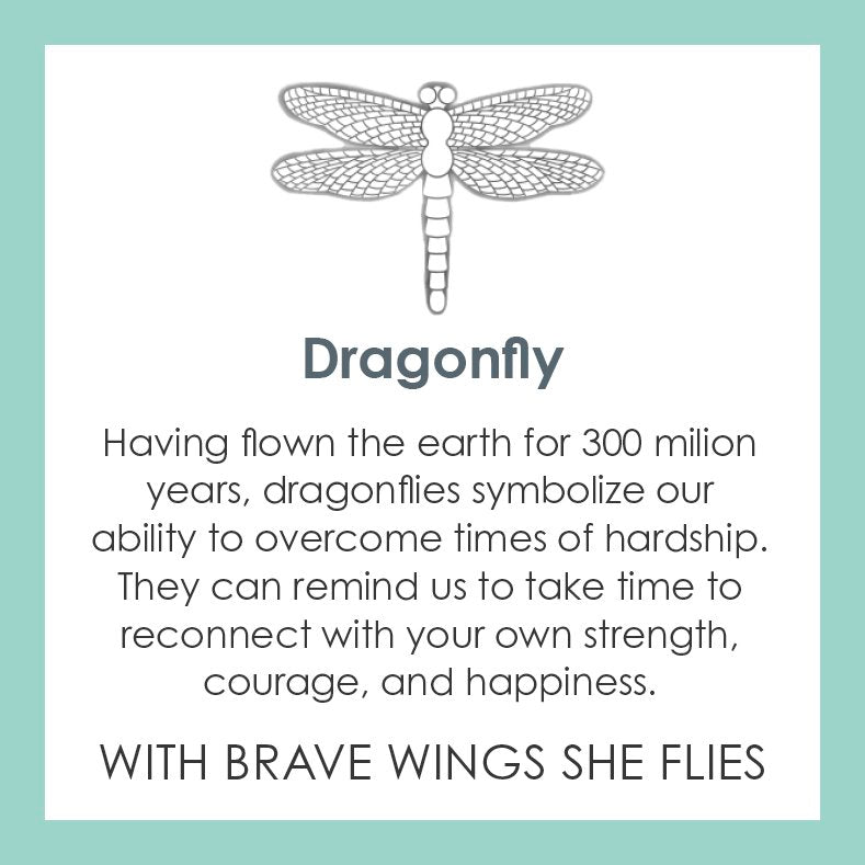 Product card for a Lola Dragonfly Pendantt. Available at Be Charmed