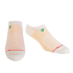 Pudus Socks - Ankle Lines Peach