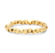 A {ura Vida gold faceted bead stretch ring on a white background. Available at Be Charmed