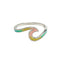 Pura Vida Tie Dye Wave silver ring available at Be Charmed.