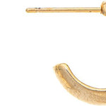 Rain Gold Little 1/2" Hypoallergenic Post Hoop Earrings – classic small gold hoops safe for sensitive ears. Available at Be Charmed