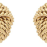 Rain Gold Rope Wire Love Knot Post Earrings – timeless knot design with rope wire detail, perfect gift or accessory. Available at Be Charmed