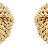 Rain Gold Rope Wire Love Knot Post Earrings – timeless knot design with rope wire detail, perfect gift or accessory. Available at Be Charmed