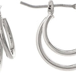 Rain Silver Little Loopy Hoop Earrings – playful small hoop design, lightweight and stylish for everyday wear. Available at Be Charmed