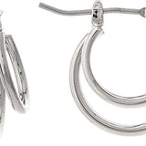 Rain Silver Little Loopy Hoop Earrings – playful small hoop design, lightweight and stylish for everyday wear. Available at Be Charmed