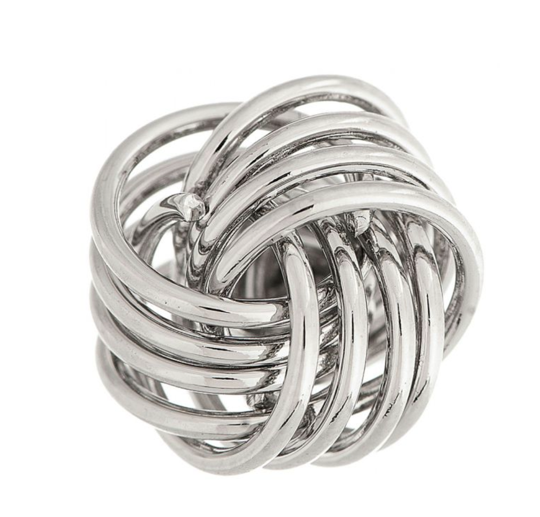 Rain - Silver Wire Love Knot Post Earring