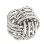 Rain - Silver Wire Love Knot Post Earring