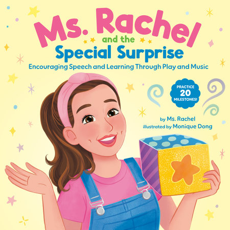 Ms. Rachel and the Special Surprise children’s book cover – encourages early speech development and learning. Available at Be Charmed.