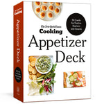 Box of The New York Times Cooking Appetizer Deck with images of appetizers on a white background. Available at Be Charmed.  