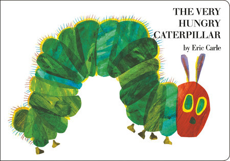 Book cover of 'The Very Hungry Caterpillar' with a colorful caterpillar illustration. Available at Be Charmed.  