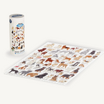 Dog Lover’s 1000-Piece Jigsaw Puzzle by Ridley’s Games – vibrant, detailed puzzle featuring over 50 dog breeds, perfect for dog lovers and puzzle fans, great for relaxing fun at home, available at Be Charmed.