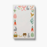 Notepad with Easter-themed illustrations on a white background. Available at Be Charmed