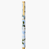 A Rifle Paper Co. Hydrangea rollerball pen with delicate floral print, available at Be Charmed.