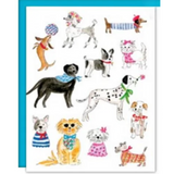 Rosanne Beck Dapper Dogs blank card available at Be Charmed