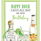 Rosanne Beck Handpainted On Your Birthday Card featuring elegant handpainted artwork and a heartfelt message, a beautiful keepsake greeting card, available at Be Charmed