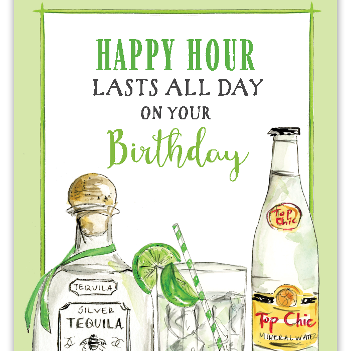 Rosanne Beck Handpainted On Your Birthday Card featuring elegant handpainted artwork and a heartfelt message, a beautiful keepsake greeting card, available at Be Charmed