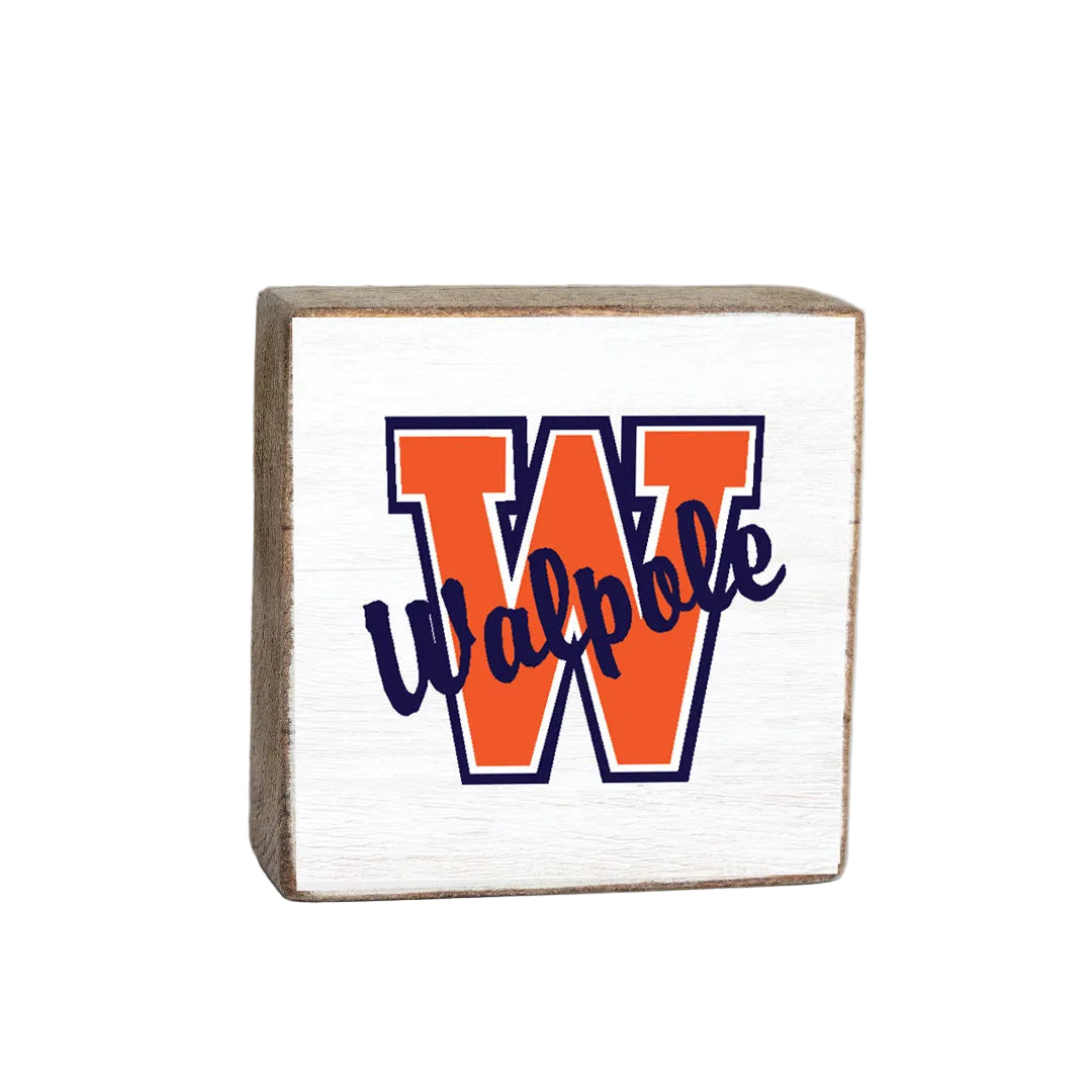 Rustic Marlin Walpole 6x6 block sign decorative home accent by Be Charmed, Available at Be Charmed
