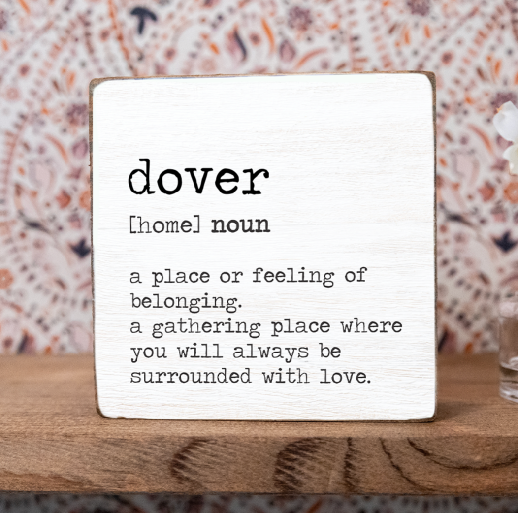 Rustic Marlin Dover Definition 6x6 Block - Handcrafted in New England, this block adds local charm to your décor. Available at Be Charmed