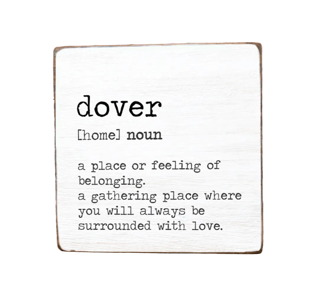 Rustic Marlin Dover Definition 6x6 Block - Handcrafted in New England, this block adds local charm to your décor. Available at Be Charmed