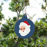 Rustic Marlin Ornament featuring Old Saint Nick. Perfect Christmas décor or holiday gift. Available at Be Charmed