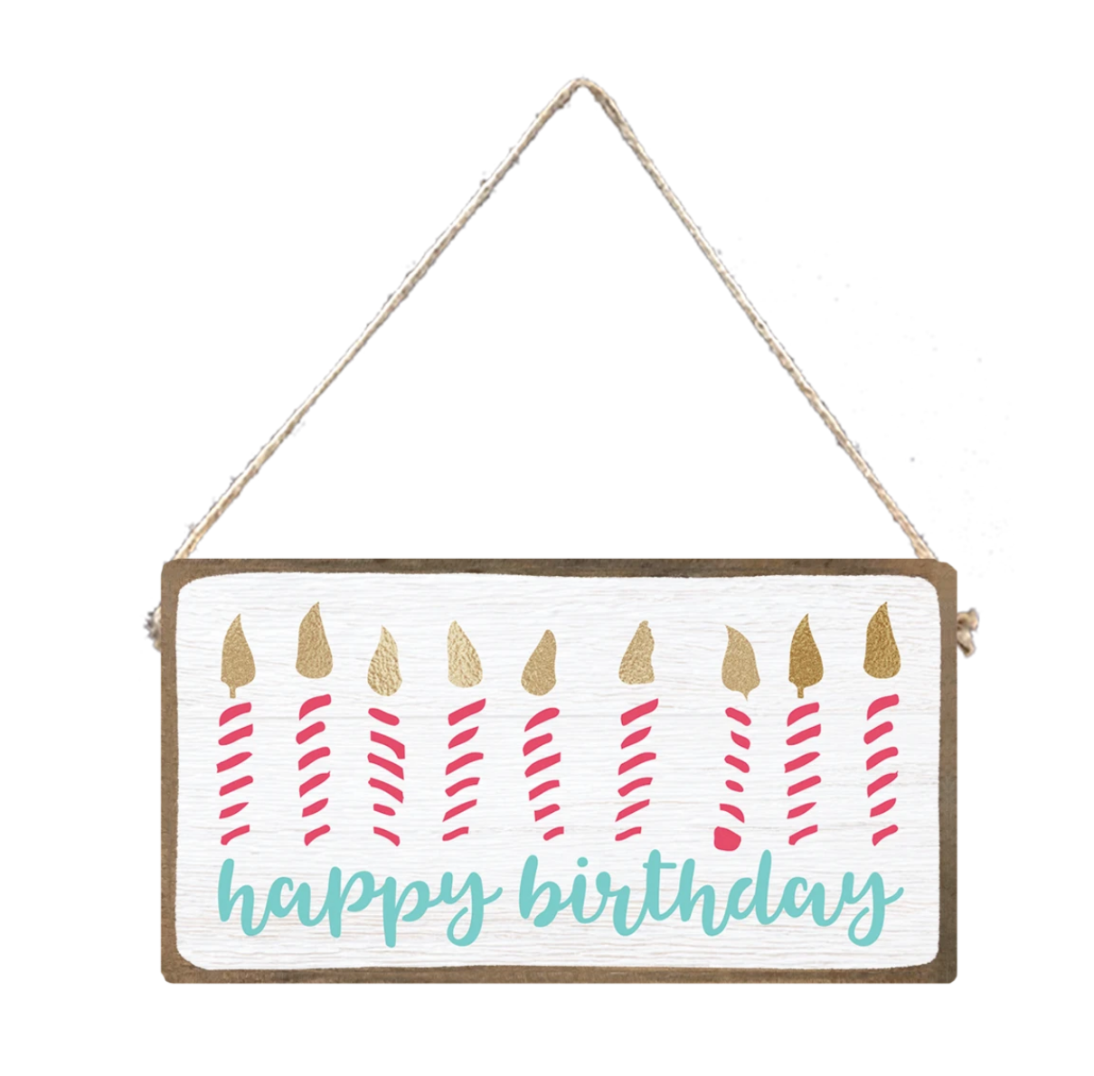 Rustic Marlin Happy Birthday twine sign, festive party decor by Be Charmed, Available at Be Charmed
