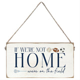Decorative sign with sports-themed text and symbols on a white background. Available at Be Charmed