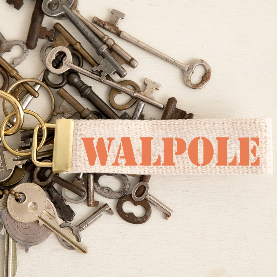Rustic Marlin Walpole Keychain - Handcrafted in New England, this keychain adds local charm to your essentials. Available at Be Charmed Gifts.