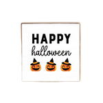 Rustic Marlin Wood Block with “Happy Halloween” message. Perfect fall or Halloween décor or gift. Available at Be Charmed