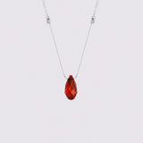 SIver &LIVY Siam Hyevibe Crystal Slider Necklace, available at Be Charmed