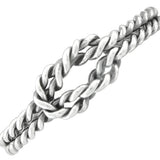 Wheeler Rope Knot Sterling Silver Ring 