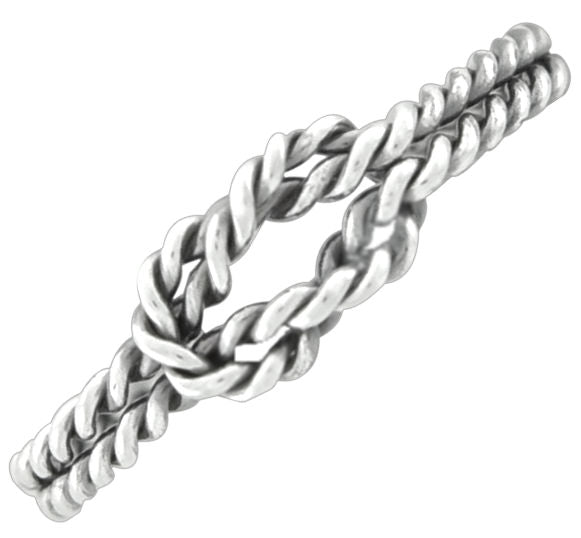 Wheeler Rope Knot Sterling Silver Ring 