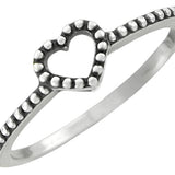 Wheeler Heart Sterling Silver Ring 