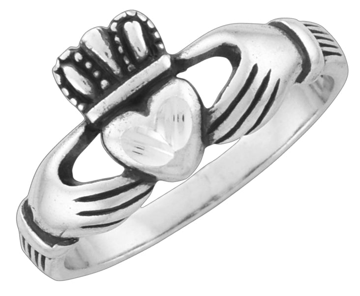Wheeler Claddagh Sterling Silver Ring 