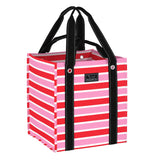Scout Candy Striper Bagette Market Tote reusable grocery bag with reinforced bottom & dual straps – available at Be Charmed