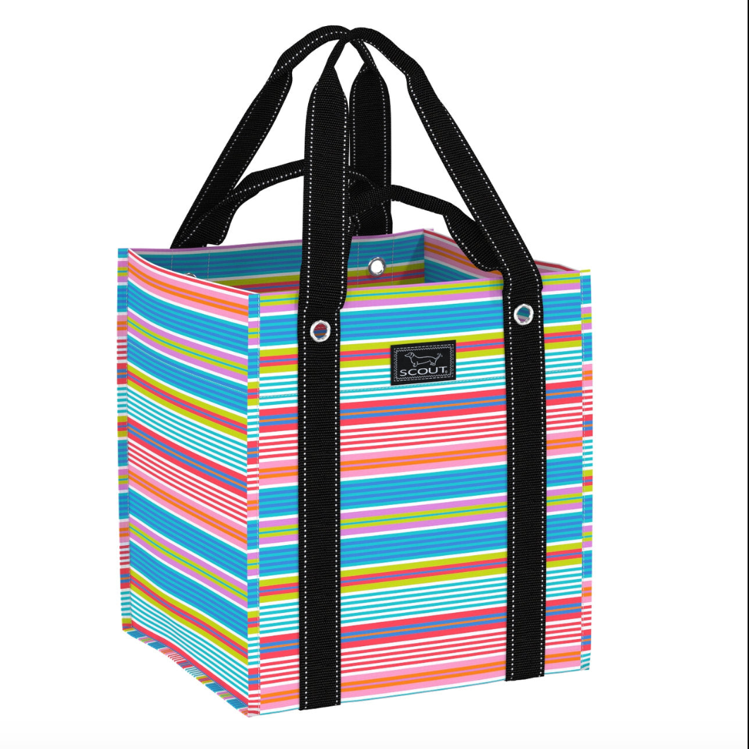 Scout Fruit of Tulum Bagette Market Tote reusable grocery bag with reinforced bottom & dual straps – available at Be Charmed
