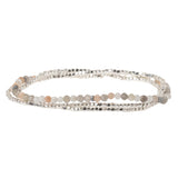 Delicate Moonstone Bracelet by Scout Curated Wears. Features dainty beads and the Stone of Balance for harmony and calm. Lightweight. Available at Be Charmed.