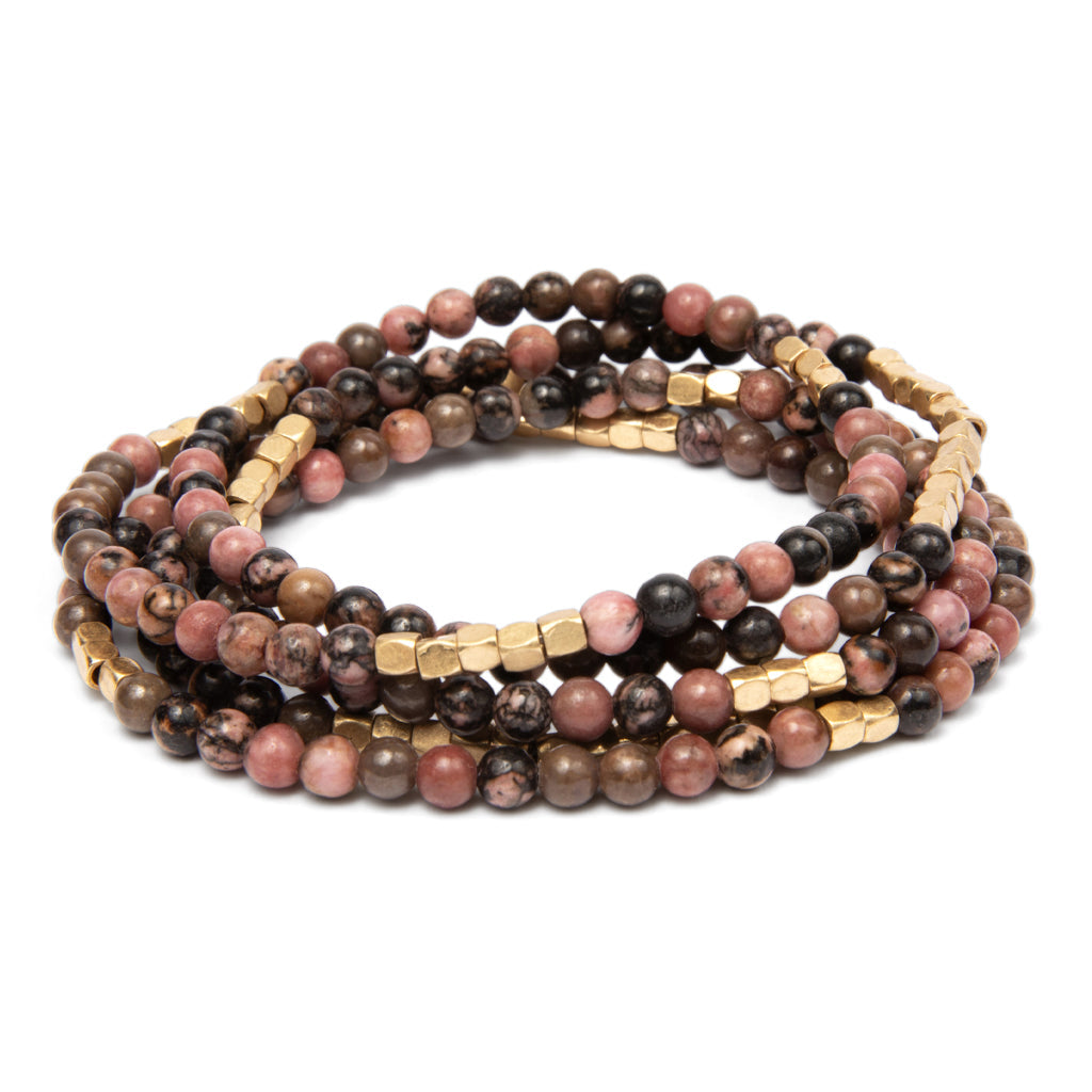 Scout Curated Wears stone wrap bracelet layered natural stone jewelry stylish everyday accessory Available at Be Charmed