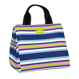 Fall in Line SCOUT Eloise Lunch Tote – quilted insulated lunch bag 10.25″W × 10″H × 7.25″D, holds up to 10 lb, foam‑lined interior, exterior Velcro pocket, wipes clean. Available at Be Charmed 