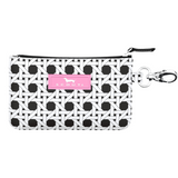 Cane Fonda SCOUT IDKase Card Holder – 5″×3.25″×0.5″ water‑resistant coated cotton slim wallet with clear ID window and key‑clasp clip. Available at Be Charmed