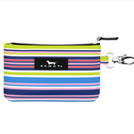 Line Up SCOUT IDKase Card Holder – 5″×3.25″×0.5″ water‑resistant coated cotton slim wallet with clear ID window and key‑clasp clip. Available at Be Charmed