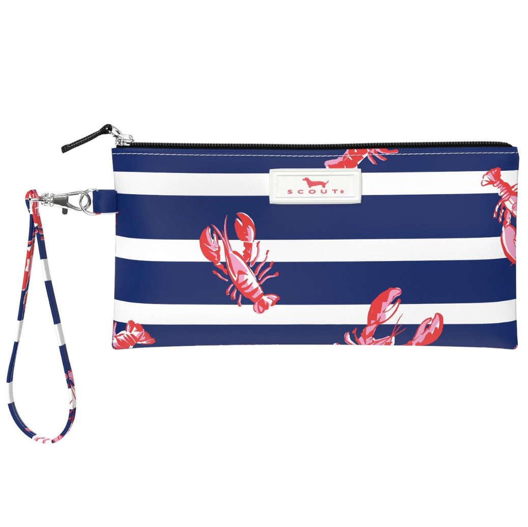 Scout Catch of the Day Kate wristlet wallet with detachable strap and zip closure – available at Be Charmed