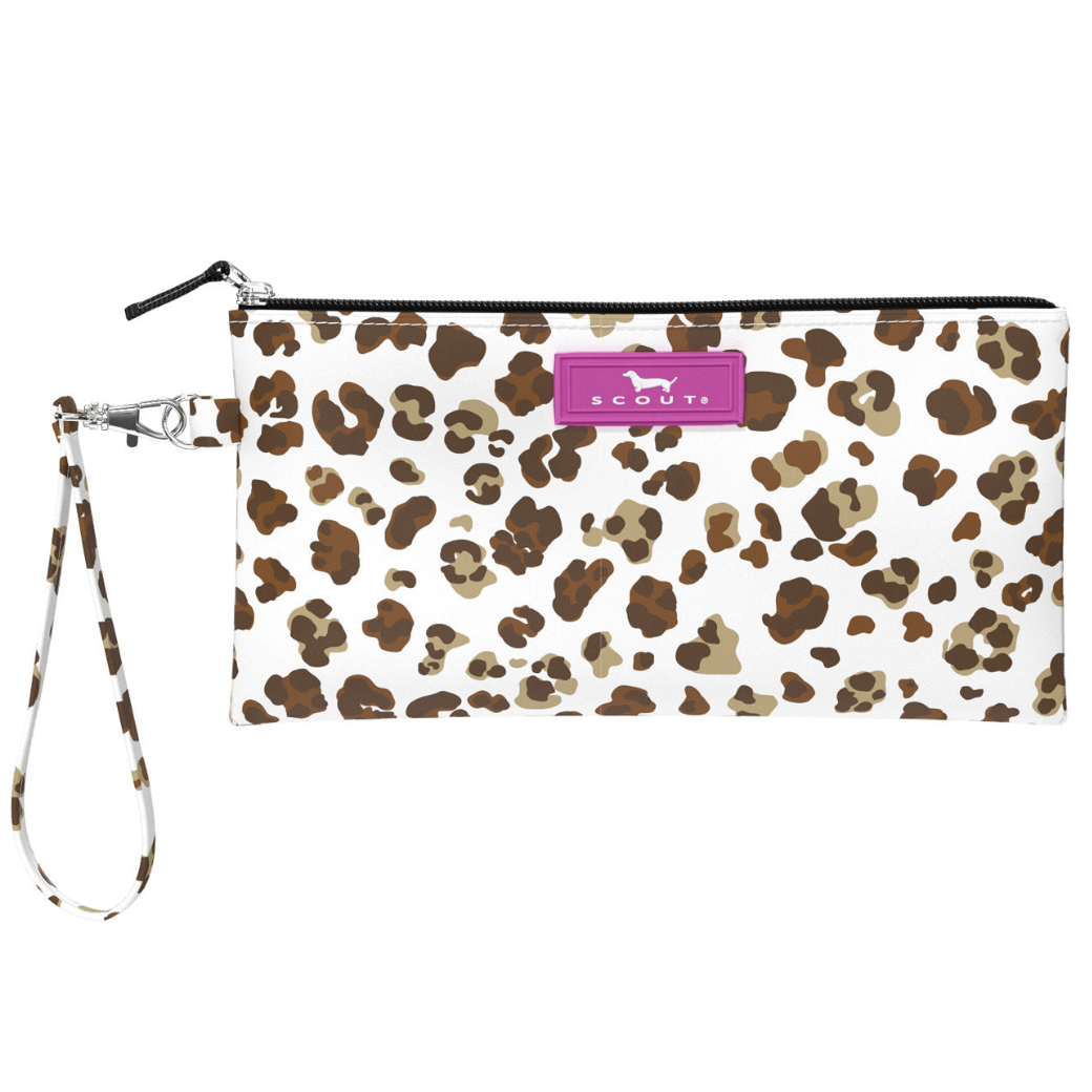 Scout Faux Paws Kate wristlet wallet with detachable strap and zip closure – available at Be Charmed