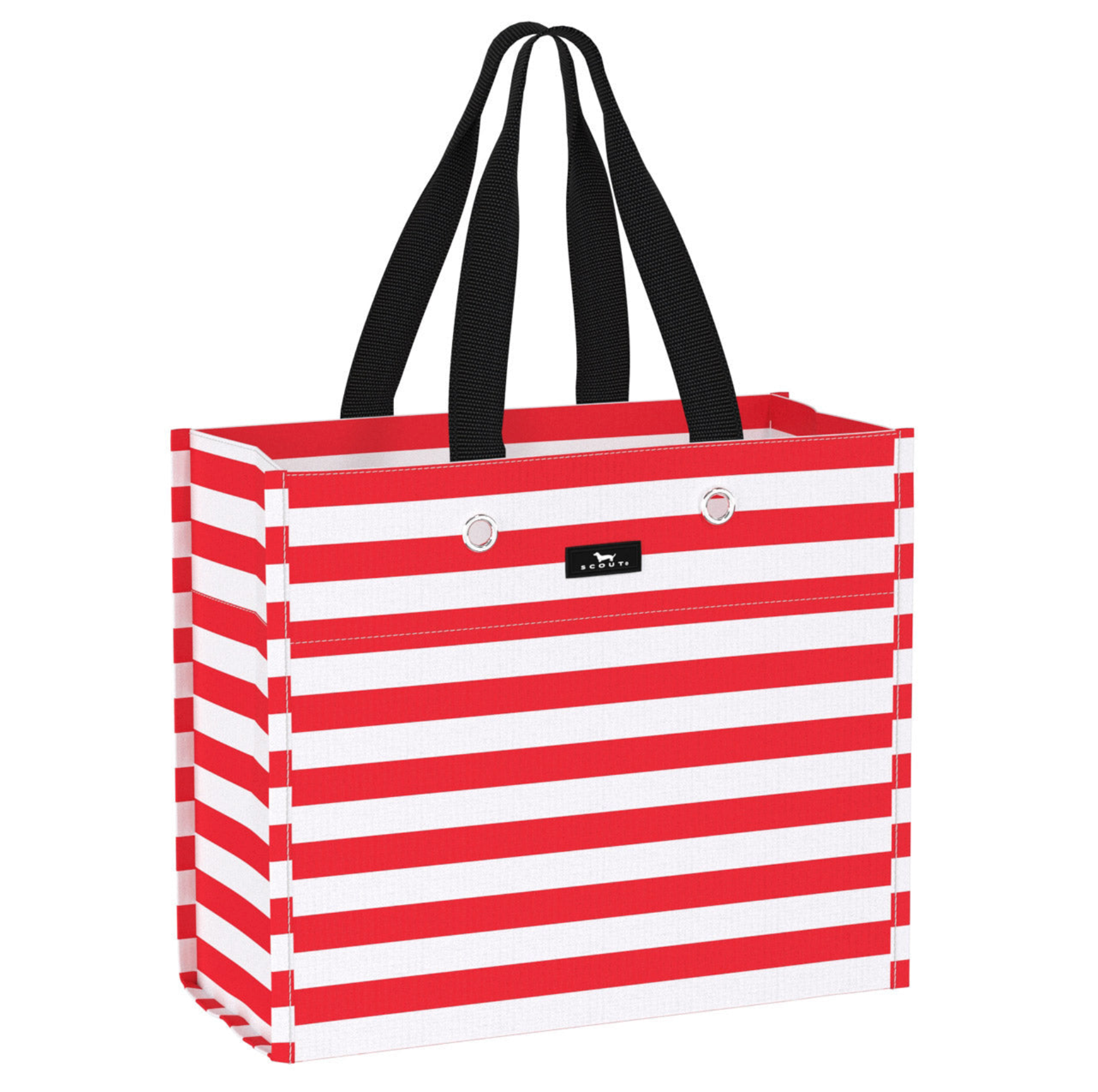 Scout Hot and Heavy Large Gift Bag (13.75″ W × 12″ H × 6″ D) reusable woven tote – available at Be Charmed