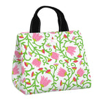 Late Bloomer SCOUT Eloise Lunch Tote – quilted insulated lunch bag 10.25″W × 10″H × 7.25″D, holds up to 10 lb, foam‑lined interior, exterior Velcro pocket, wipes clean. Available at Be Charmed 